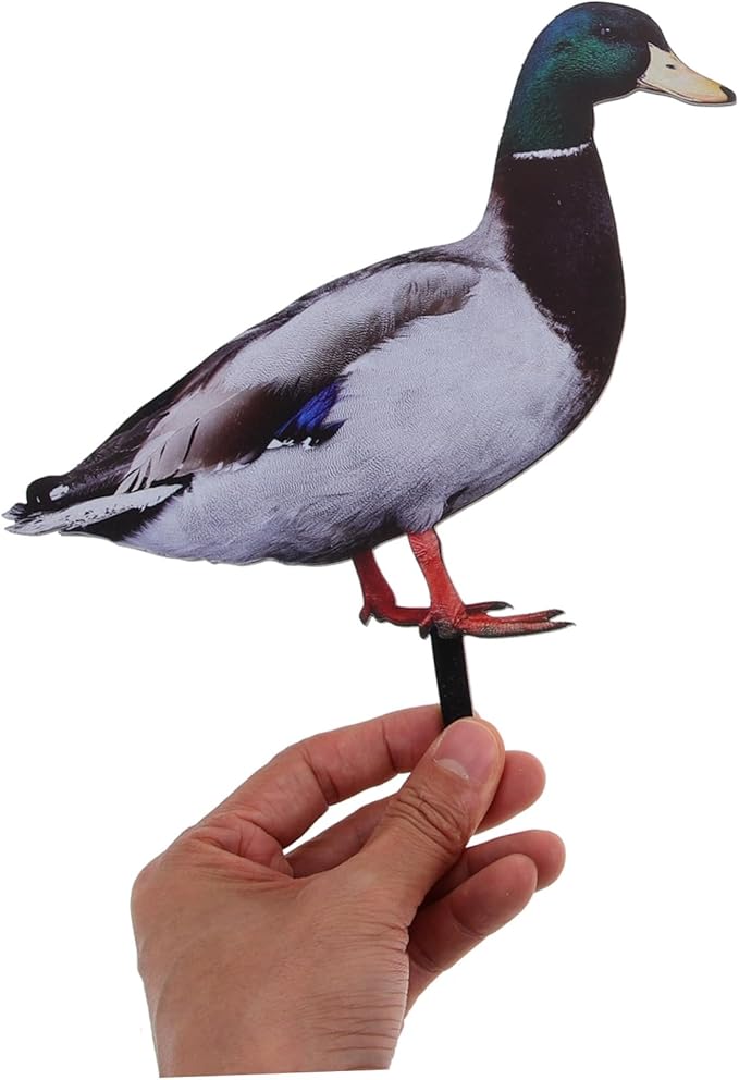 Garden Stake Decoration Ground Insert Lifelike Acrylic Stakes 6pcs Duck for Backyard