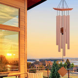 39" Deep Tone Large Wind Chimes for Outside Clearance, Memorial Sympathy Wind Chimes Outdoor for Porch Garden Yard Decor Patio,Sympathy Gifts for Loss of Loved One,Rose Golden