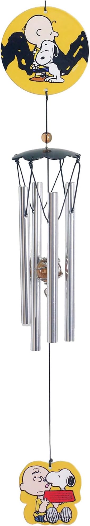 Spoontiques Charlie Brown Wind Chime - Outdoor Garden Décor - Decorative Chimes for Yard, Garden, Backyard and Patio Decoration