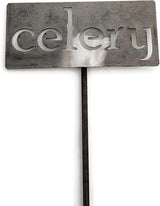 Classic Metal Garden Markers 19 Inches Tall (celery, Raw, Unfinished Steel (will rust with time))