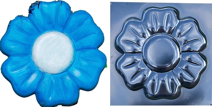 Concrete Mold DIY Sold One Mold Flower Stepping Stone Concrete Cement Mould Garden Path Floral Style (S55)