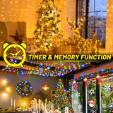 Christmas Lights 300 LED 99FT 11 Modes Color Changing String