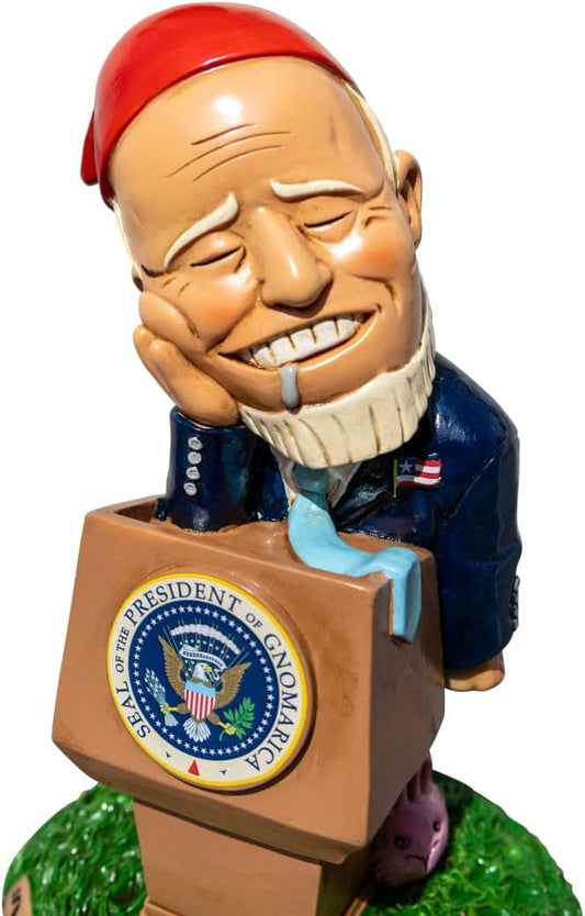 BigMouth Inc Sleepy Biden Garden Gnome Statue, Outdoor Lawn & Yard Figurine Sculpture Decorations, Funny Political Gag Gift