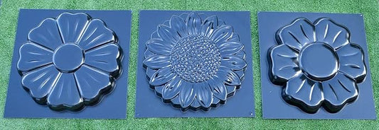 Concrete Mold DIY Sold 1 Mold Flower Stepping Stone Concrete Cement Mould Garden Path Floral Style (S53+S54+S55)