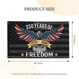 250 Years America Flag – 3x5 FT US 250th Anniversary Flags 1776-2026 Merchandise Banner – 250 Anniversary USA Flag with Grommets – Outdoor Patriotic Yard Décor