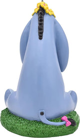 Disney Eeyore Daisy Crown Welcome Everyday Outdoor Garden Statue, 10 inches Tall, Officially Licensed Disney Product