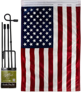 Independence Day Flag American Flags For Outside House Garden Stake Kit Wall Decor Home Cemetery Decoration For Grave Yard 4th Of July US Poster 911 Memorial Door Canvas USA Poster Gifts