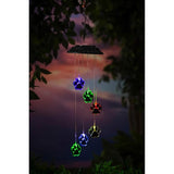 Paw Print Color Changing Solar Mobile - 5 x 5 x 28