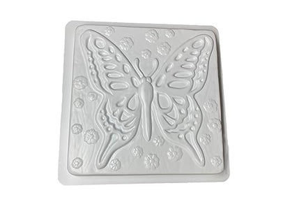 Butterfly Stepping Stone Mold, Concrete Stepping Stone Mold, Garden Decor Mold, 15.5" Square ***NOT A Finished Stone***