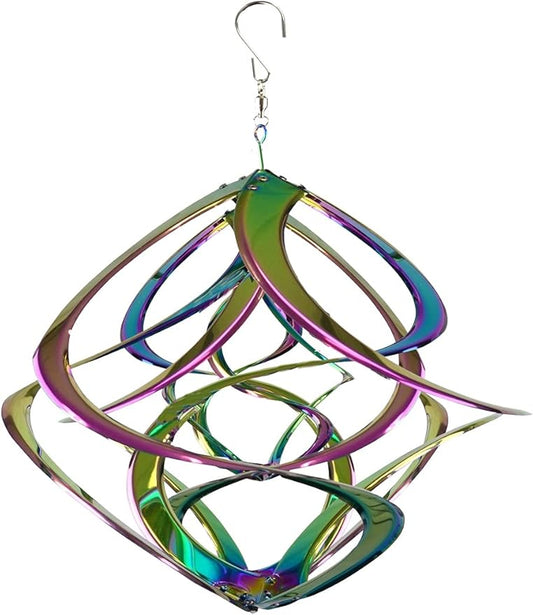 Red Carpet Studios The Original Cosmix Deluxe Helix Wind Spinner, Large 20-Inch, Triple Iridescent