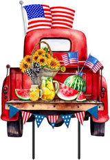 Briarwood Lane American Pickup Picnic Metal Art