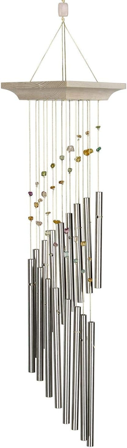 Woodstock Chimes Signature Collection, Woodstock Mystic Spiral, 22'' Confetti Decor Designs Wind Chimes for Outdoor, Patio, Home or Garden Décor (MSC)