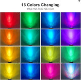 Pond Lights with Timer, Submersible Fountain Lights Colored Underwater LED IP68 Waterproof Memory Dimmable Outdoor Spotlights for Pond Fountain Waterfall Water Landscape, 6 Lights