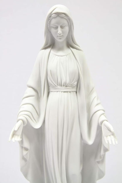 Vittoria Collection 19 Inch Our Lady of Grace Italian Statue Sculpture Figurine Made in Italy Indoor Outdoor Garden