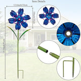 Wind Spinners Outdoor, 2 Pack Metal Pinwheels, Decorative Wind Sculptures & Spinners, Kinetic Windmill for Patio, Garden, Yard, Porch Decor