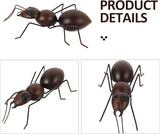 OSALADI Large Iron Craft Ant Statue Ornament for Garden Balcony Lawn Decoration Handcrafted Metal Figurine with Fine Texture Cartoon Style Tabletop Adornment for Outdoor Patio