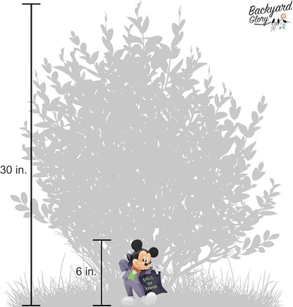 Disney Mickey Mouse Trick or Treat Halloween Outdoor Garden Statue, 6 inches Tall, Officially Licensed Disney Product
