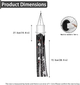 Skull Spider Web Hanging Windsock Lightweight Machine Washable Easy to Assemble Fabric Durable Outdoor Halloween Spooky Ghost Decoration 2 Pieces