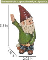 Gnome Garden Decor: Enchanted Garden Characters, Tree Trunk Gnome Statue - Ideal for Outdoor Balconies, Gardens, Courtyards, Lawns, Moss, and Bonsai Doll Sculpture Decor