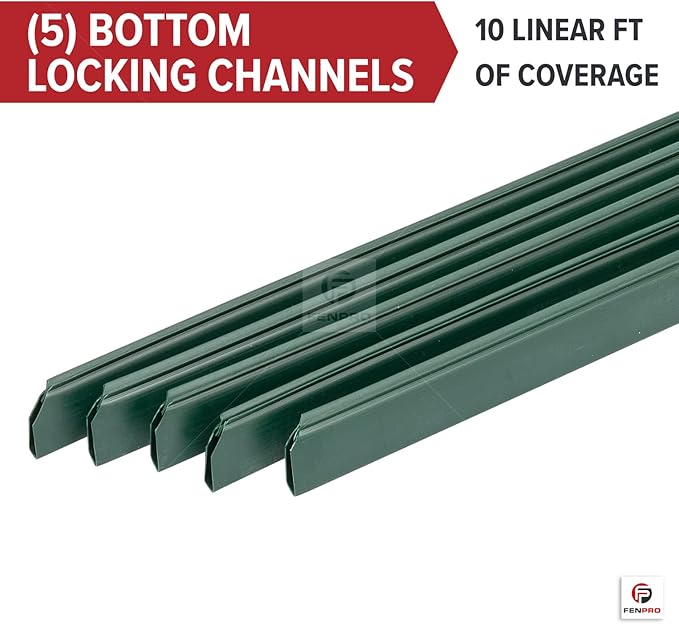 Chain Link Fence Privacy Blade Slates with Bottom Lock 6x10 Ft Green for Gardening, Privacy, Outdoor Wall, Balcony, Patio, Yard, Safety Fence Screen Cover for Dog, Cat, Pet Hedge Slats