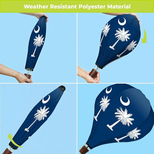 Briarwood Lane South Carolina Palm Tree Hot Air Balloon Spinner