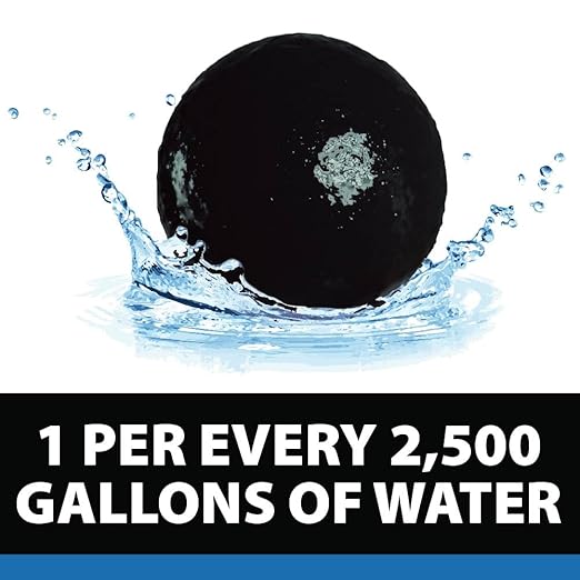 CrystalClear PondShock Ball, Natural Enzymes & Live Bacteria, Freshwater Clarifier Shock Treatment, Muck & Sludge Remover for Small Pond & Outdoor Water Garden Ponds, Koi Fish & Aquatic Plants Safe