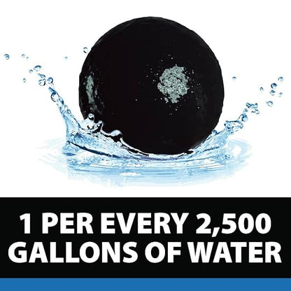 CrystalClear PondShock Ball, Natural Enzymes & Live Bacteria, Freshwater Clarifier Shock Treatment, Muck & Sludge Remover for Small Pond & Outdoor Water Garden Ponds, Koi Fish & Aquatic Plants Safe