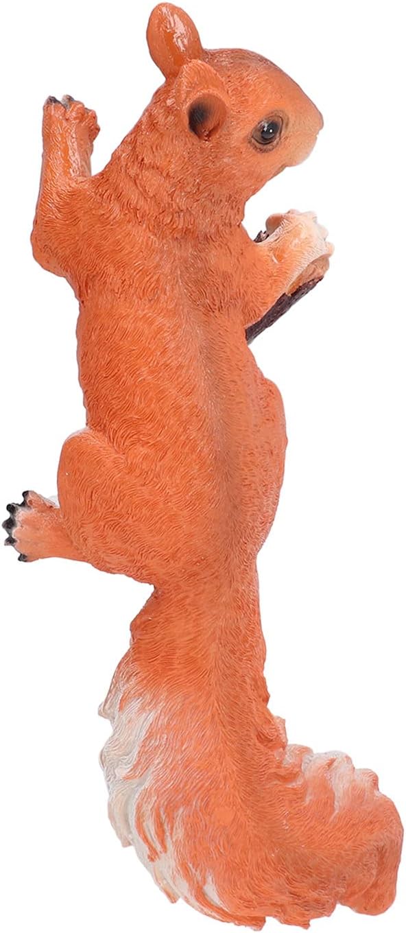 Animal Garden Sculpture Tree Ornament Lifelike Resins Courtyard Statue for Lawn Decor