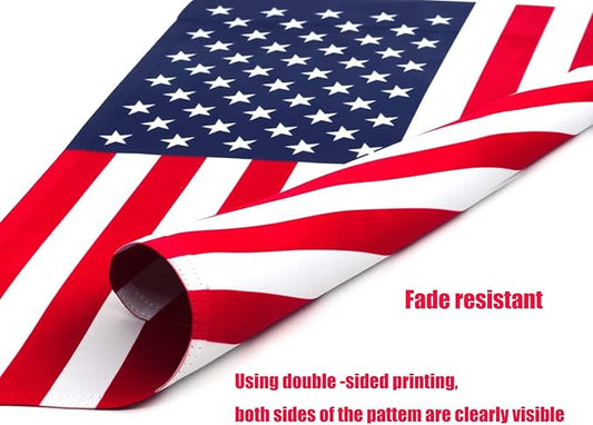 American Garden Flag 12 x 18 Inch,Patriotic Double Sided Polyester Printed Flag,USA ResidentialYard|Garden Decor,American Flag Garden Flag(2 Pcs Stitched Together)