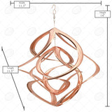 Red Carpet Studios The Original Cosmix Deluxe Helix Wind Spinner, Medium 14-Inch, Double Copper