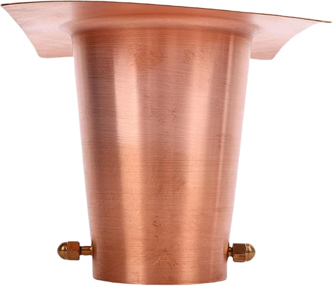 Fabater Rain Chain Gutter Adapter, Copper Rain Chains for Gutters Easy Installation Pure Copper Construction, Chain Installation Adapter with Brass Fastener for Outdoor Gutters