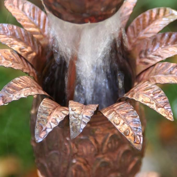 Nutshell Stores Pineapple Theme Copper Rain Chain - Copper - 14 Feet