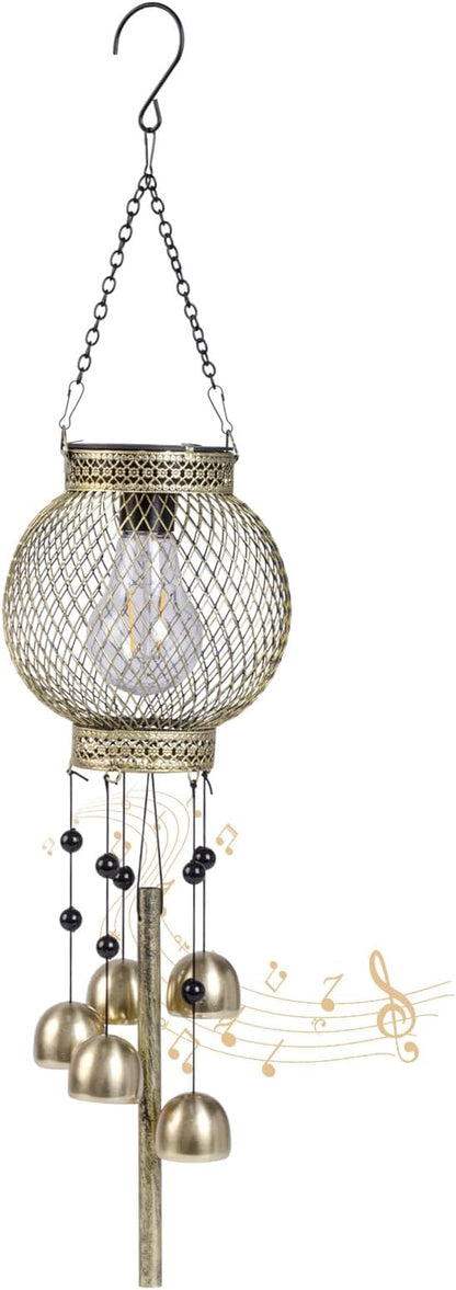 Solar Chimes Outdoor Waterproof,Hanging Solar Lantern Windchimes Outdoors or as a Commemorative Wind Chime. It is Applicable for Decoration on Balconies, porches, and courtyards
