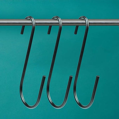 Vindar 3 Pack 6 Inches Bird Feeder Hook Heavy Duty Big S Hooks Hangers for Kitchen, Office, Wind Chimes, Lanterns, Gardening Tools, Hummingbirds Feeders, Bird House, Lanterns