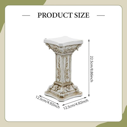 Roman Pillar Statue Sculpture Garden Pedestal Decorative Roman Column Statue Figurine for Party Indoor Outdoor Decoration