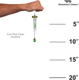 Woodstock Chimes Signature Collection, Gem Drop Chime, 10'' Shamrock Décor Designs - Small Chimes Wind Chimes for Outdoor, Patio, Home or Garden Décor (GEMSH)