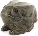 FRG-01 Aluminum Metal Garden Statue Frog Folk-Art Style Sculpture with Dark Bronze Finish Decorative Outdoor Yard Decor Unique Frog Statue for Garden and Landscaping