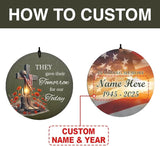 Memorial Wind Chimes, 36inch Personalized Wind Chimes, Sympathy Gifts, in Loving Memory of US Veteran/Soldier, in Loving Memory of Dad, Condolences Wind Chime (Produced in USA)