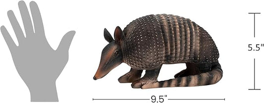 Collectible Badges Decorative Armadillo Garden Statue, Brown