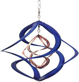 Red Carpet Studios The Original Cosmix Deluxe Helix Wind Spinner, Medium 14-Inch, Double Blue & Copper