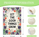Let The Good Things Grow Garden Flag, 12 x 18 Inch Double Sided Decor Flag for Outdoor Farmhouse Garden Yard Front Porch, Housewarming Gifts for Homeowner, Motivational Yard Banner for Friend