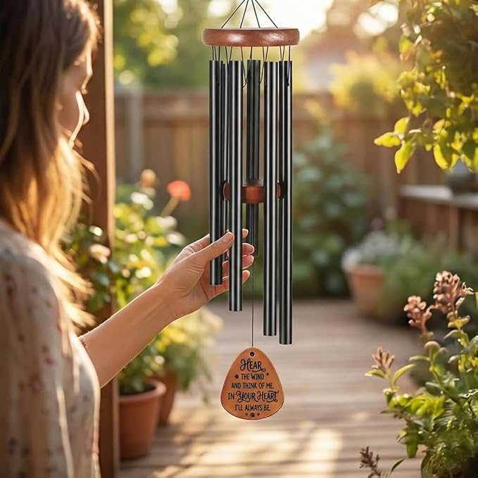 Pet Memorial Wind Chimes, Sympathy Gifts for Loss of Pets, Pet Bereavement Wind Chime for Garden Balcony Porch Window Patio, Unique Memorial Windchime Gifts for Friends and Family