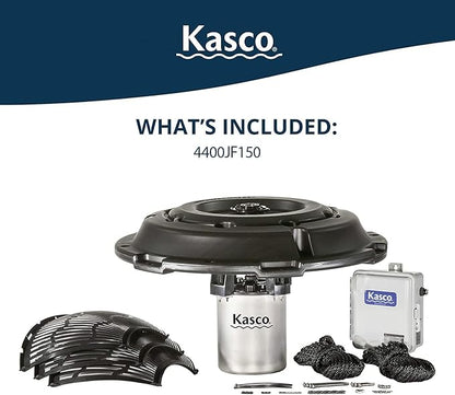 Kasco 1 HP J Series Decorative Fountain - 120V with 150 Ft Electric Power Cord | Pond and Lake Fountain | Efficient Pond Aerator Outdoor Fountain