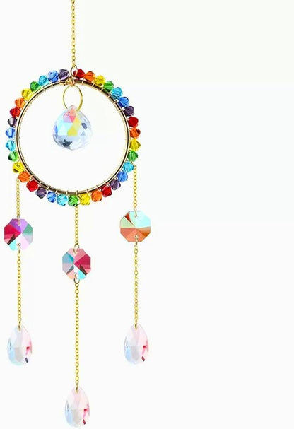 Crystal Rear View Mirror Car Charms | Crystal Sun Catcher | Car Hanging Accessories for Women Men | Dream Catcher Decor | Unique Gift Idea(Rainbow)