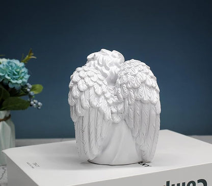 Praying Angels Figurine, Garden Angel Statues, Waterproof Kneeling Angel Sculpture, Outdoor Decor Ornament for Patio Lawn Yard Porch Decorations