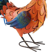 Rooster Statue Chicken Sculpture Garden Decoration Metal Yard Art for Yard Outdoor Decoration