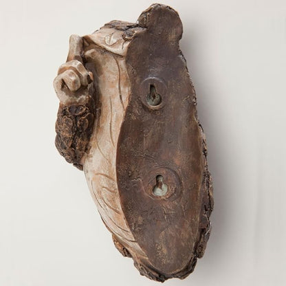 Bits and Pieces Keep Quiet Frog Tree Peeker - Adorable Tree Sculpture - Garden Decoration - Yard Art