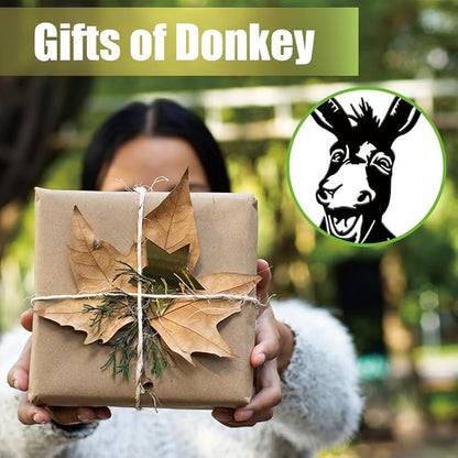 SUPERDANT Metal Donkey Garden Decor for Outside Funny Animals Yard Stakes for Decorations Outdoor Statues Iron Art Stake Decorative Silhouette Lawn Ornament Patio Porch Farmhouse Decoration Gifts