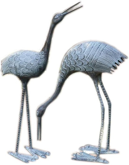 SPI Home BS3139 Stately Garden Cranes, Sculpture Set of 2