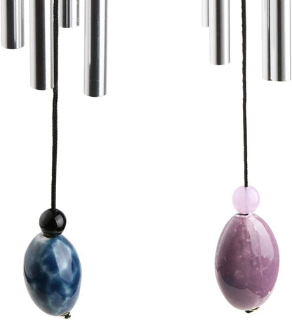 Wind Chimes, Creative Design 2 Pack Beautiful Garden Chimes, Portable Metal Wind Chimes for Home Garden Decoration, Small Size